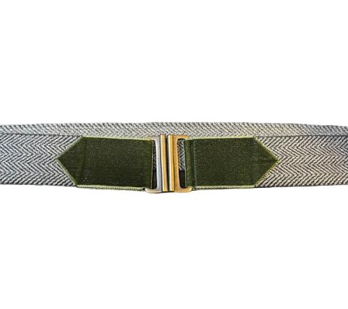 cinturón gris verde